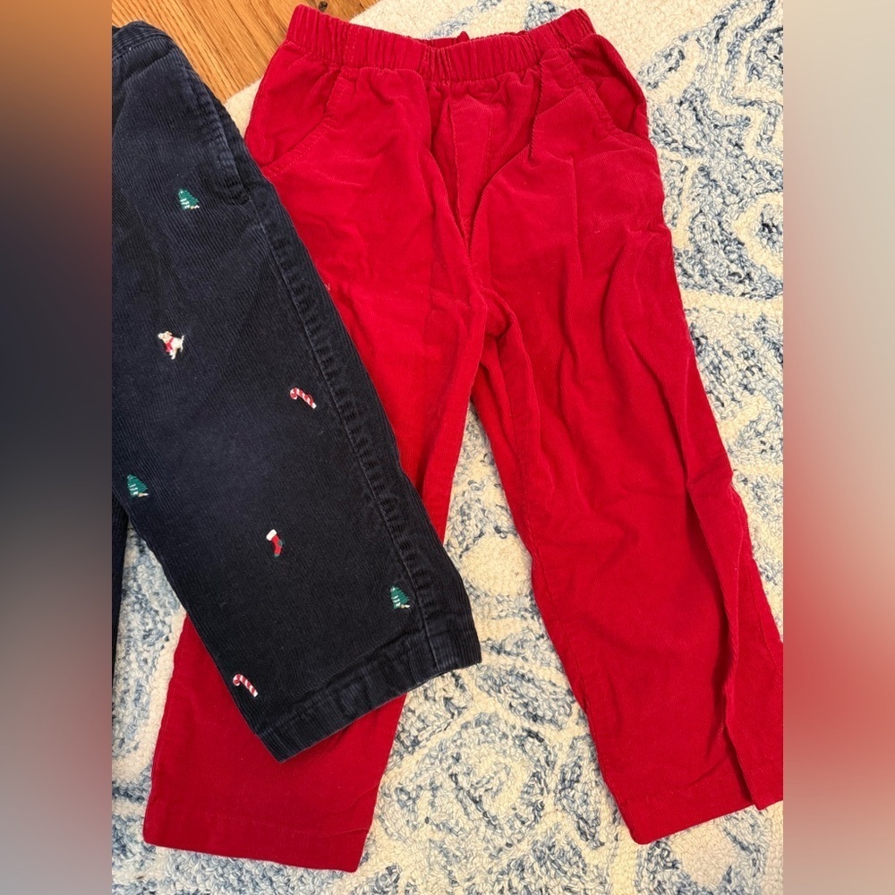 Christmas Holiday Toddler Boy Corduroy Pants Size 3T - Picture 3 of 8